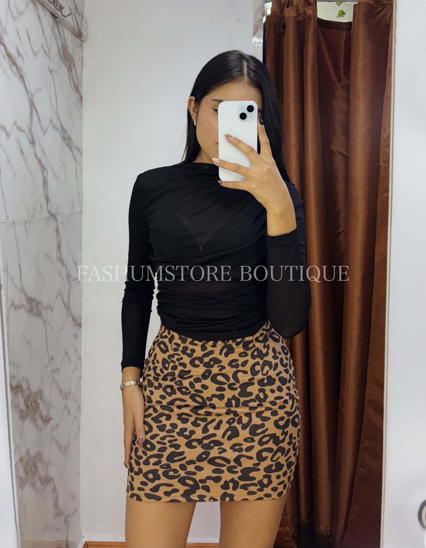 Falda animal print