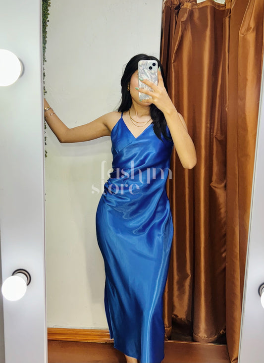 Vestido formal color azul