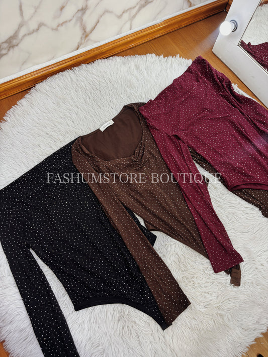 Body brilloso tela mesh