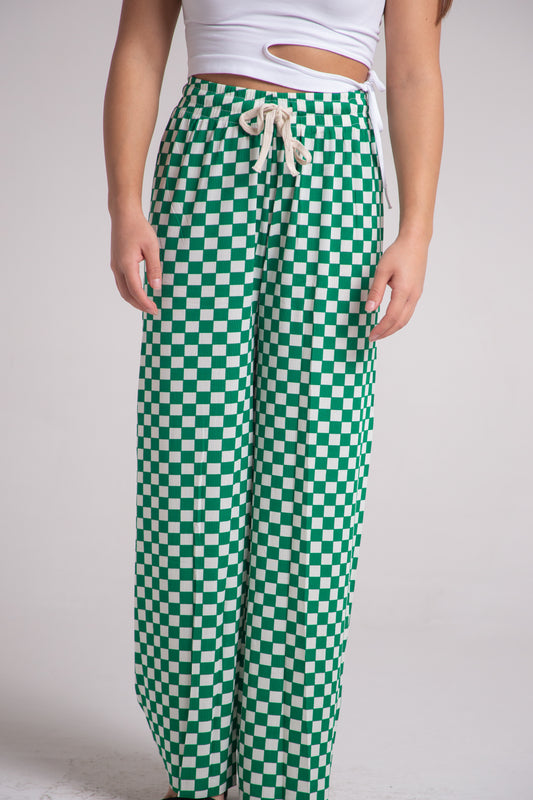 Pantalón diseño de cuadros