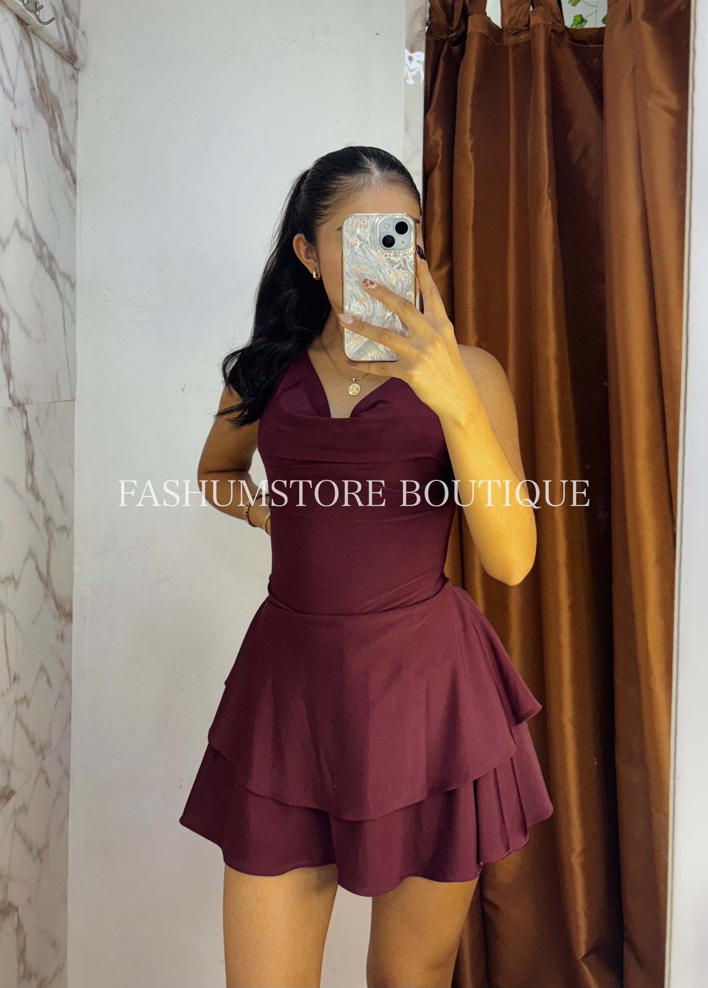 Vestido corto con short