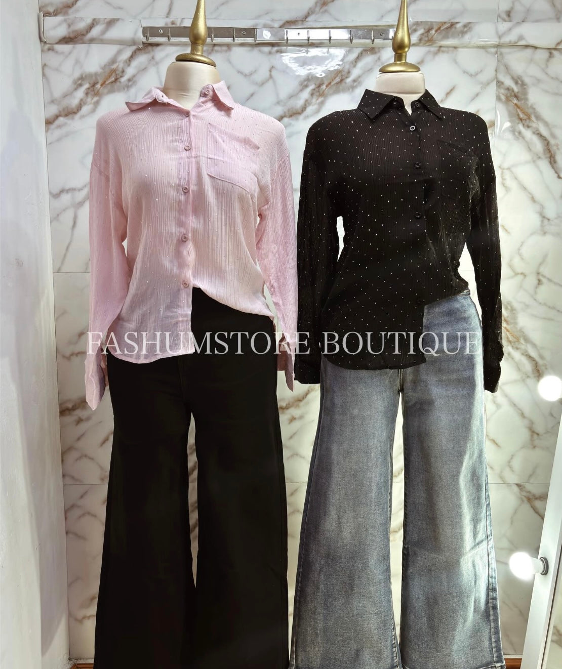 Camisa de brillos