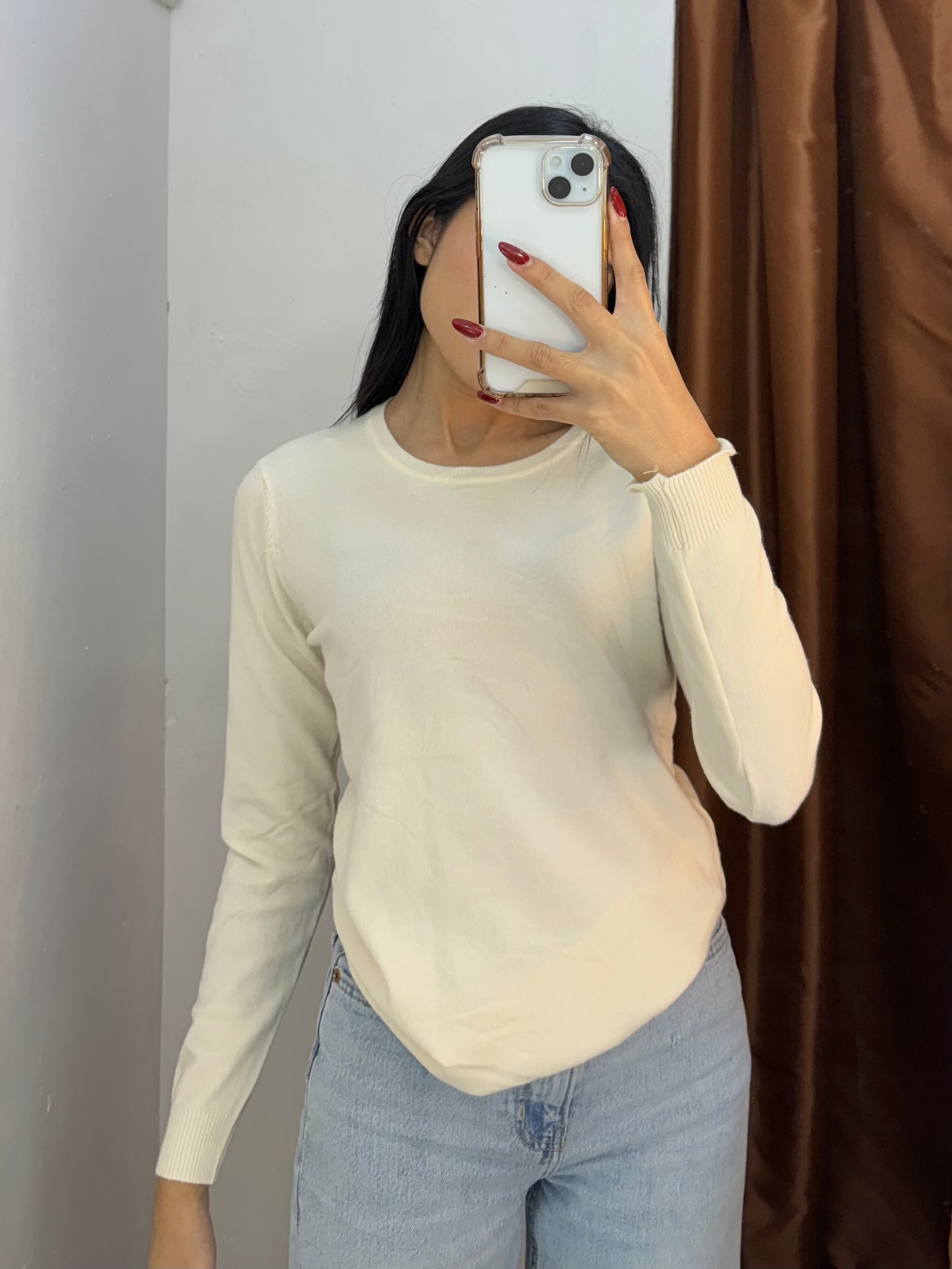 Blusa manga larga