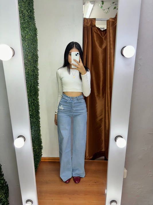 Pantalón wide leg talla 13