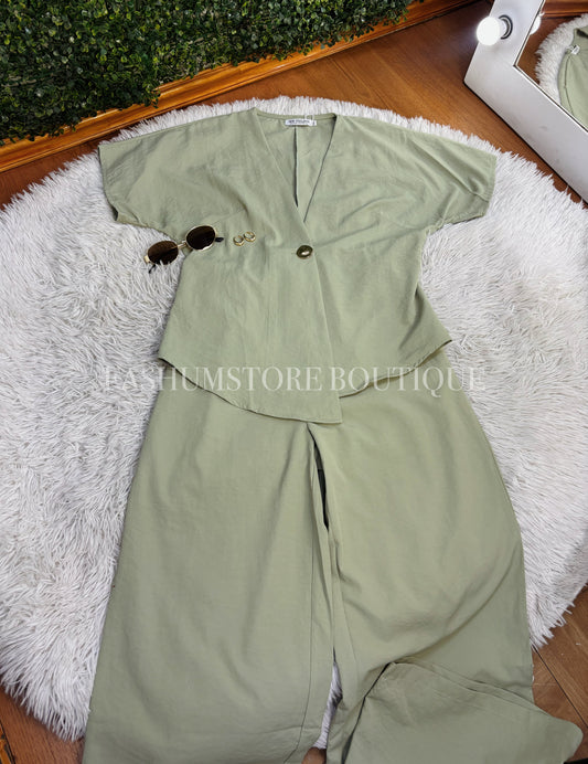 Conjunto Blusa y pantalón Holgado